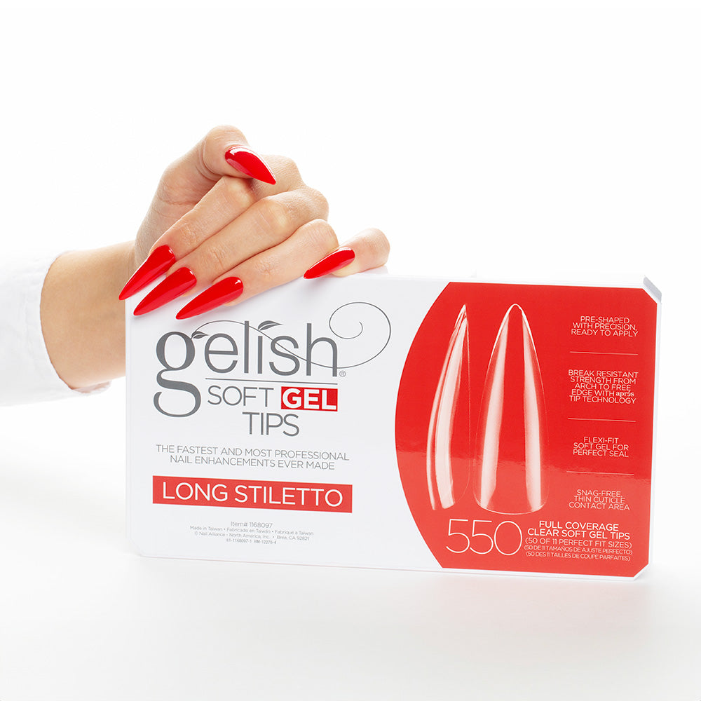 GELISH SOFT GEL BASIX KIT + TIPS