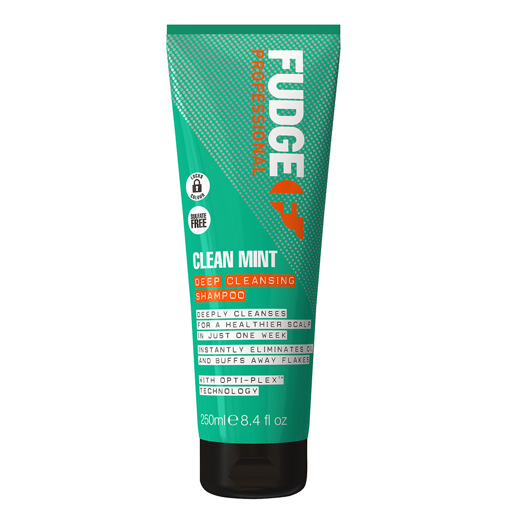 Fudge Clean Mint Shampoo – tiefenreinigendes Shampoo mit Menthol und SCALPFRESH™ Technologie für ein frisches Kopfhautgefühl