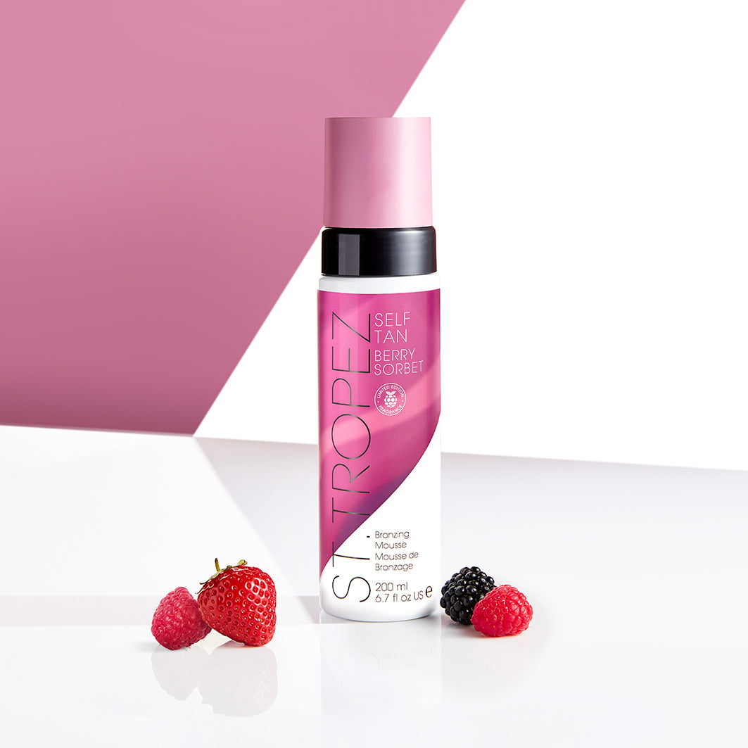 Classic Berry Sorbet Bronzing Mousse – Selbstbräunungs-Mousse mit Beerenduft, Vitamin E und Jojoba für natürliche Bräune