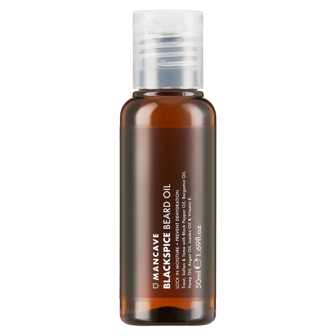 ManCave Blackspice Beard Oil – Bartöl mit Argan-, Hanf- und Jojobaöl für Pflege und Styling