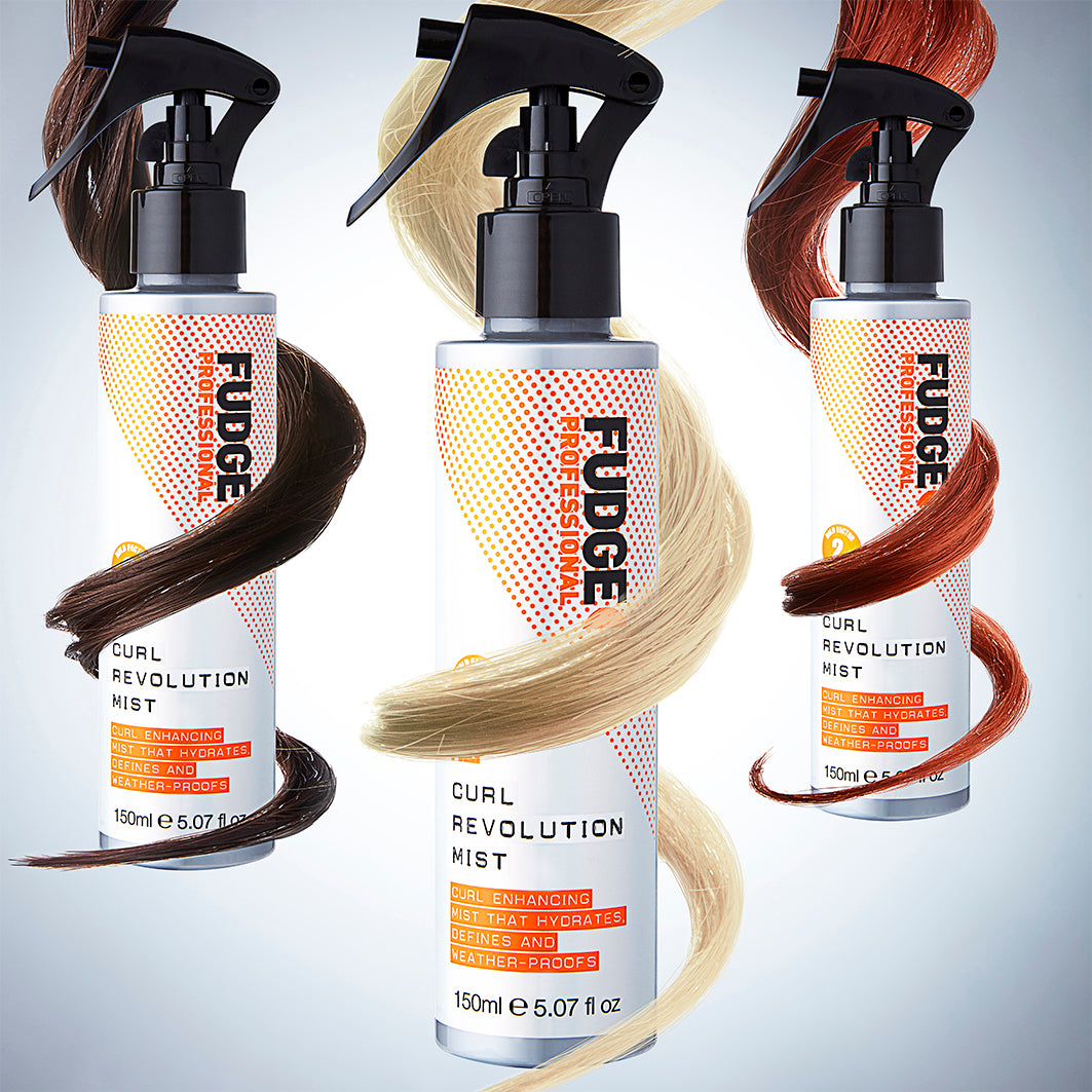 Fudge Curl Revolution Mist – leichter Sprühnebel zur Definition von Locken mit Volumen, Glanz und Frizz-Kontrolle