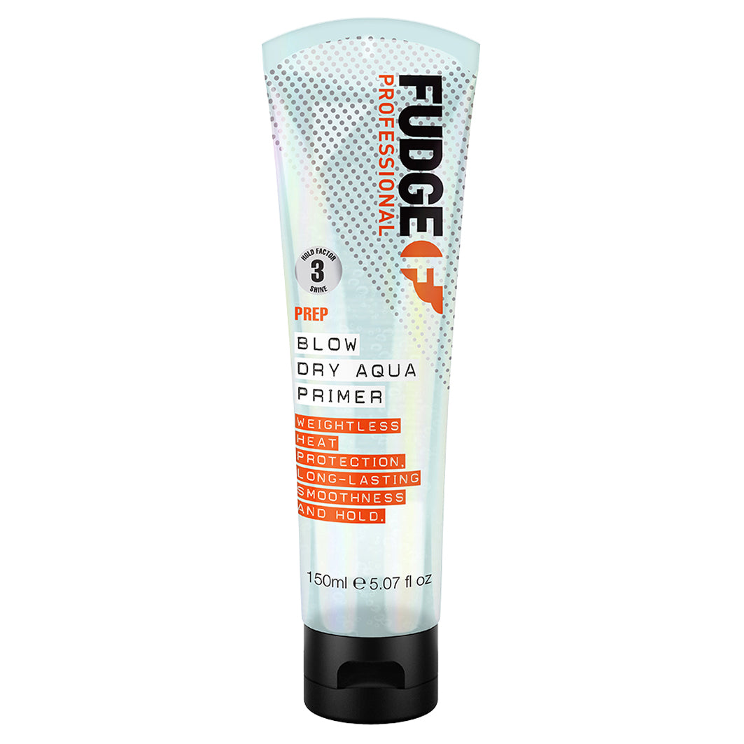 Fudge Blow Dry Aqua Primer – Hitzeschutzspray bis 230°C mit Hyaluronsäure und WEATHER-SHIELD™ für Glanz und Frizz-Kontrolle