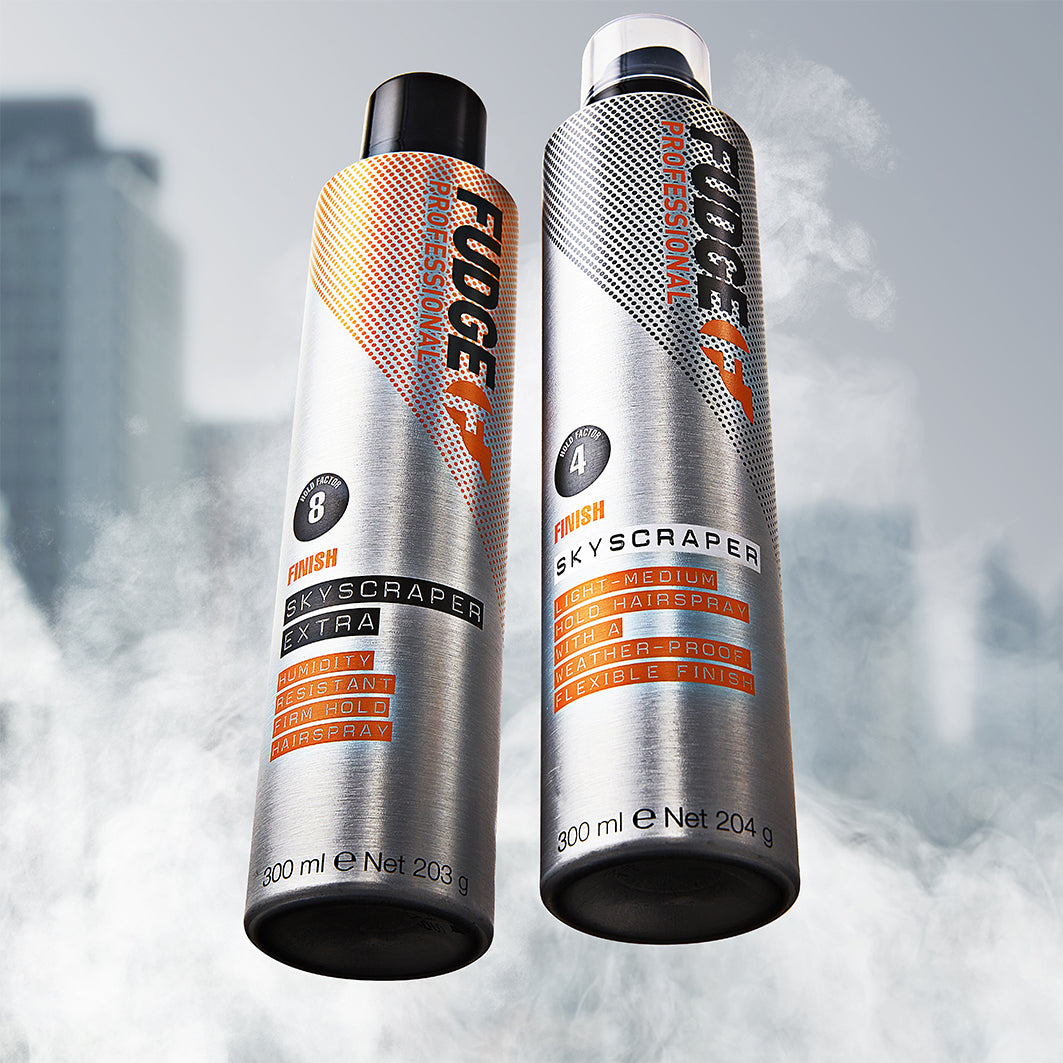Fudge Skyscraper Extra – Haarspray mit starkem Halt, Hitzeschutz und glänzendem Finish (Hold Factor 8)