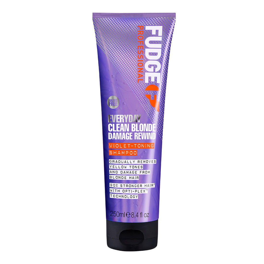 Fudge Everyday Clean Blonde Damage Rewind Shampoo – sanftes violettes Shampoo zur täglichen Neutralisierung von Gelbstich in blondem Haar