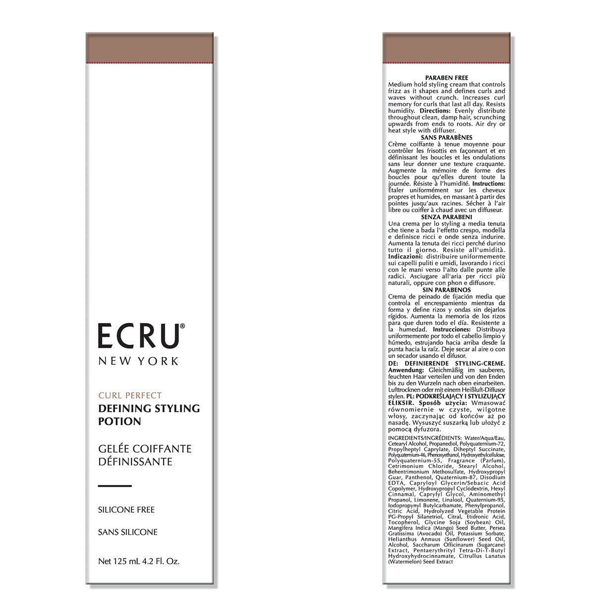 DEFINING STYLING POTION Curl Perfection ECRU New York