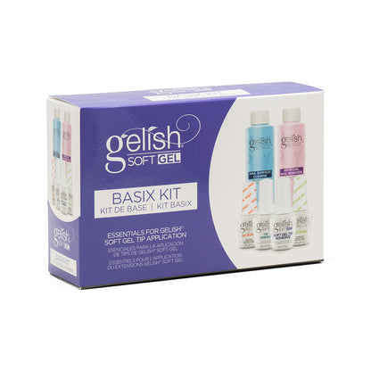 GELISH SOFT GEL BASIX KIT + TIPS