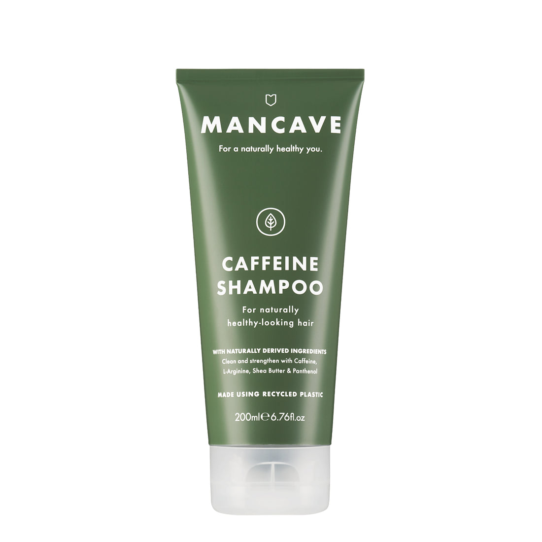 ManCave Caffeine Shampoo – stimulierendes Herrenshampoo mit Koffein, Vitamin E, Panthenol und Shea Butter