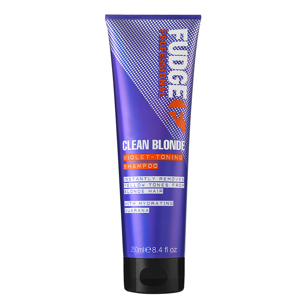 Fudge Clean Blonde Violet Toning Shampoo – violettes Shampoo gegen Gelbstich für blondes oder blondiertes Haar