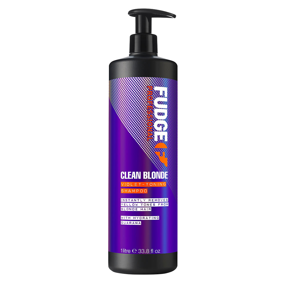 Fudge Clean Blonde Violet Toning Shampoo – violettes Shampoo gegen Gelbstich für blondes oder blondiertes Haar
